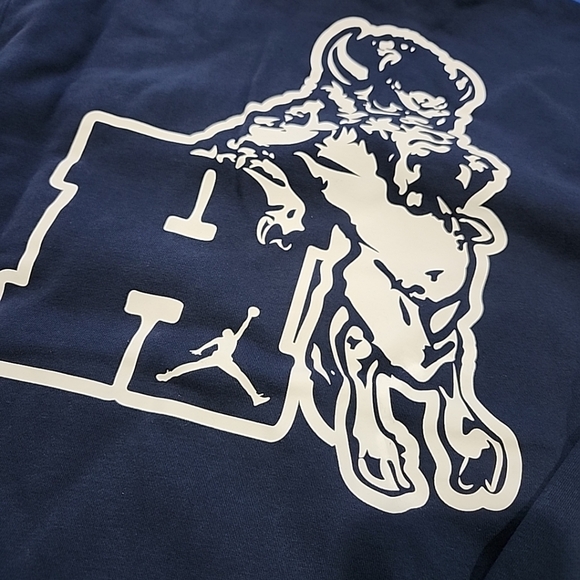 Large or XL Jordan Howard University Bison Pullover Hoodie FD9323-419 Sweatshirt - Picture 7 of 8